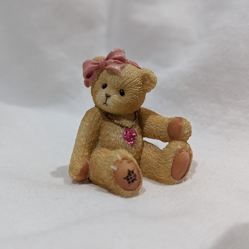 4/$20 Enesco, Cherished Teddies Little Sparkles Birthstone Bears, October